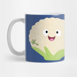 Cute happy cauliflower vegetable cartoon Mug